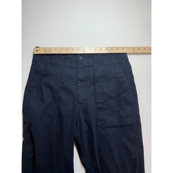 Engineered Garments Navy Blue Linen Blend Fatigue Work Pants Sz S Small - Picture 6 of 7